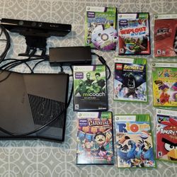 Xbox 360 Console Kinect Bundle With 10 Games 