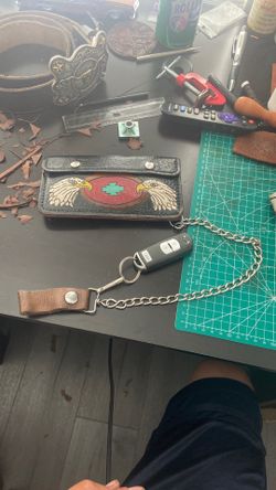 Customizable Leather Biker Wallet’s