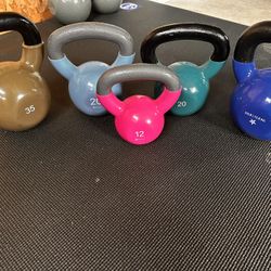 🔥 Full Kettlebell Set – 12 to 35 lbs – $120 for All!