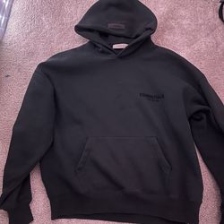 Black essentials fear of god hoodie