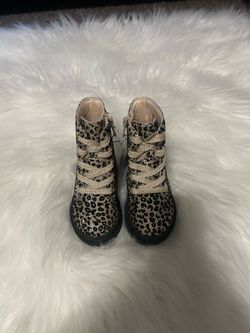 NWT Jumping Beans cheetah Print toddler Boots size 5