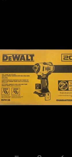 Brand New Dewalt 20v Brushless Impact Wrench Compact Size 3/8" Tool Only $125