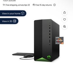 HP Gaming R5 RX 5500 Gaming Desktop 