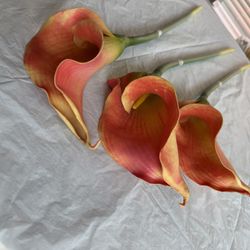 34” Artificial Calla Lily 3 pack Wedding, Home Decor Flowers Flores Tropical