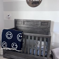 Dark Gray Crib