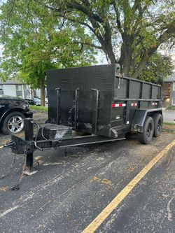 Dump utility trailer