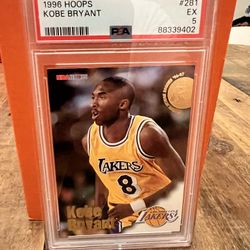 PSA Graded 1996 Hoops Kobe Bryant Rookie Basketball card