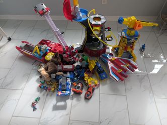Large lot of Paw Patrol toys