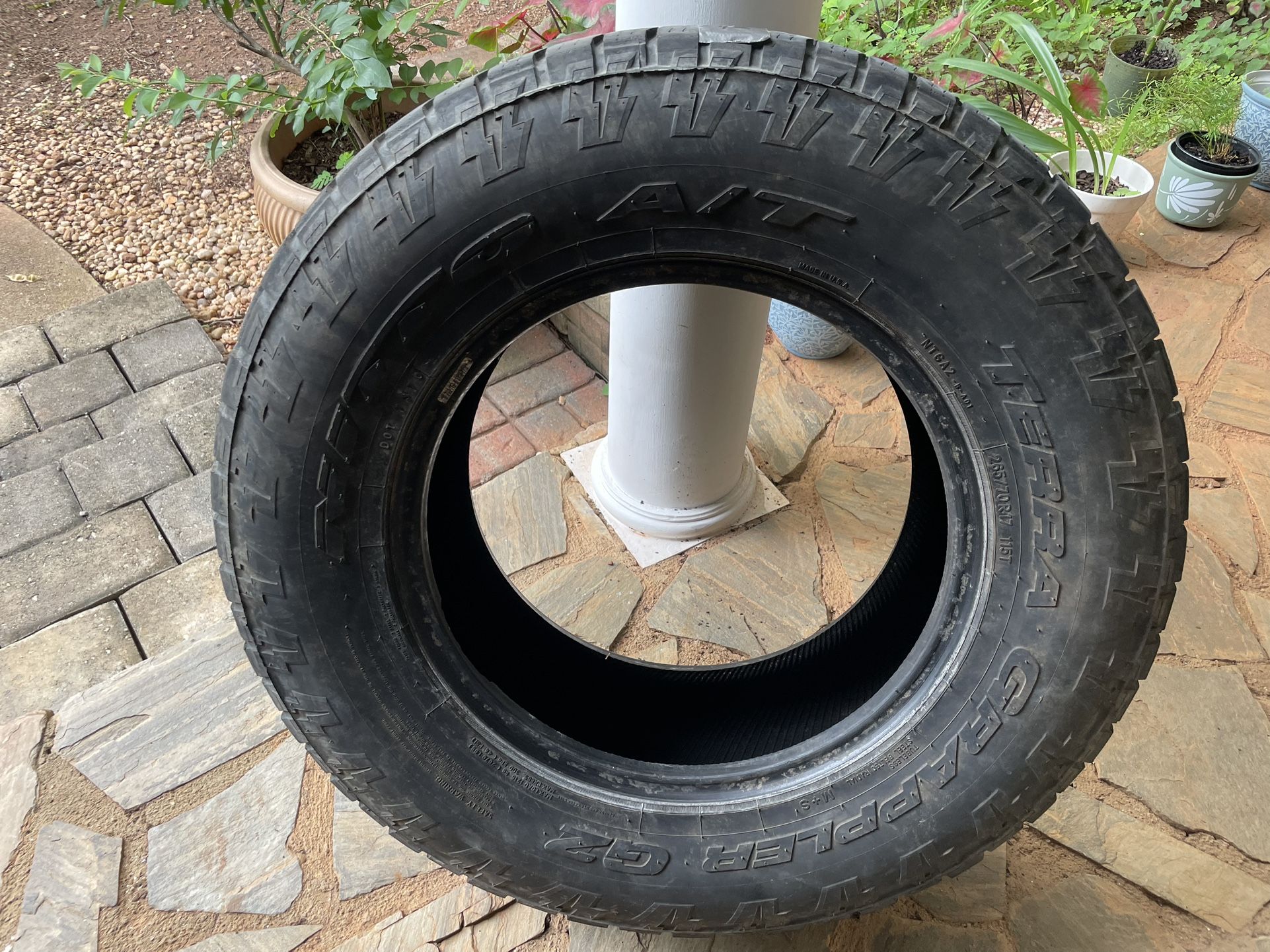 Nitto Terra Grappler G2 tire, 265/70R17