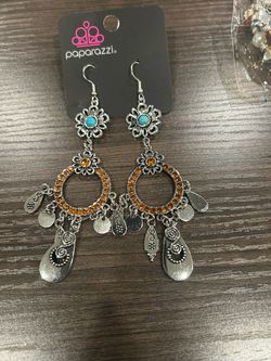 Multi colored earrings
