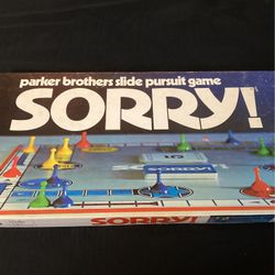 Sorry! 1972. Parker Brothers Boardgame. 