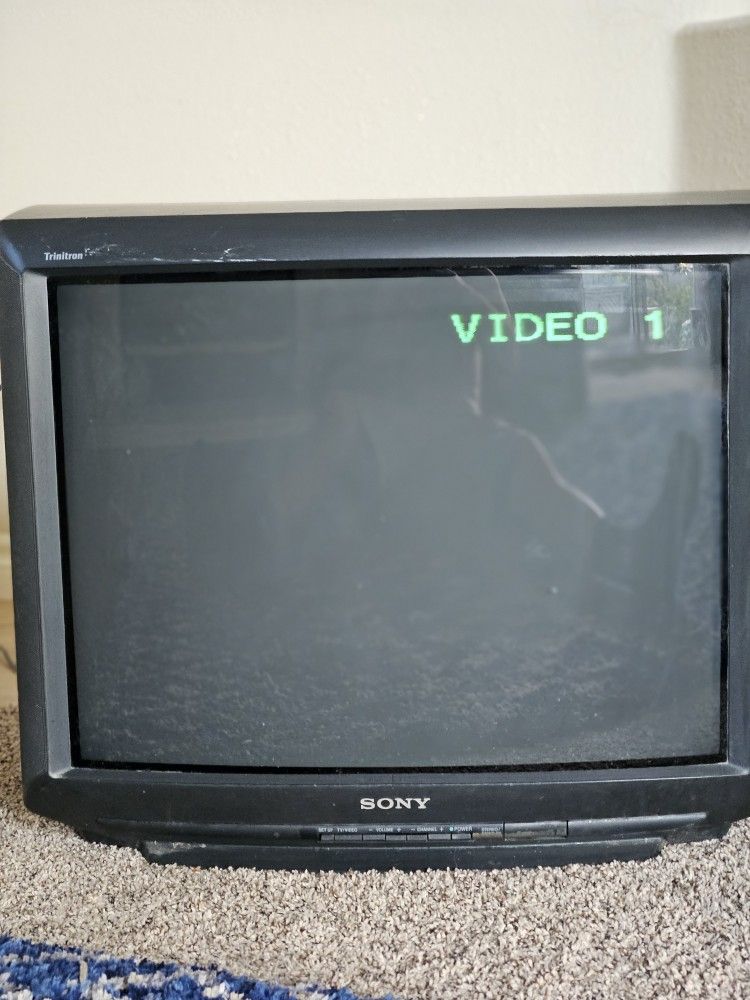 CRT television. Sony Old Nostalgic .