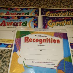95 Blank Award Certificates (FREE if not sold by 6/23)