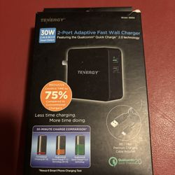 30W 2-Port Adaptive Fast Wall Charger