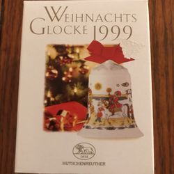 WEIHNACHTS GLOCKE 1999 Hutschenreuther Porzellan Bell Highlands Ole Winther