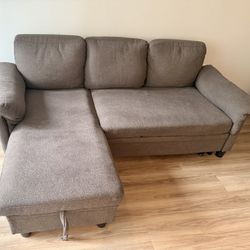 Pull Out Sofa Couch Bed With Storage 