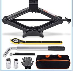 Scissor Jack Kit with Tools and Carry Bag