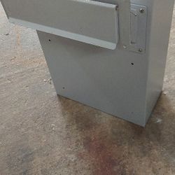 Wall / Door Mail Box Grey Metal 