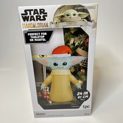 Star Wars Inflatable Grogu Mandalorian The Child 24" Grogu Christmas Disney