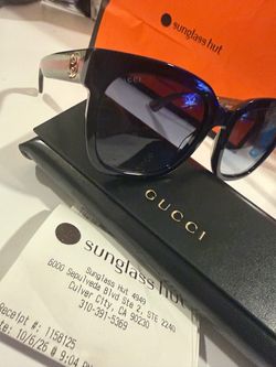 Gucci Web-striped Glasses