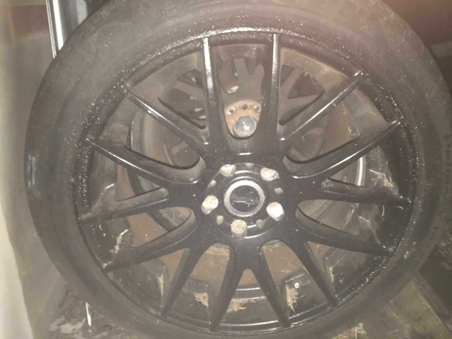 20” TIRES RINGS FIR A LEXUS. WITH FIVE HOLES