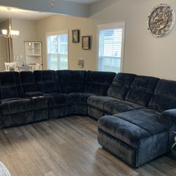 Gray Sleeper Sofa Sectionals With Recliners