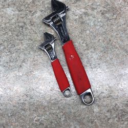 Snap-On 2 Pc. Flank Drive Plus Adjustable Wrench Set 6” & 10”