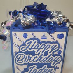 Birthday Gift Box. Custom Money Box. Pull Tag Money Box. Surprise Money Box. Party Supply. Kid's Gift. Adult Gift. Gifts For Her Gifts For Him Dodgers