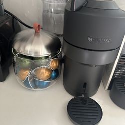 New Black Nespresso Vertuo Pop+ Delonghi Coffee 