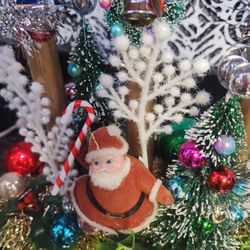 Vintage Santa Candelabra 