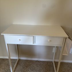 small white desk 