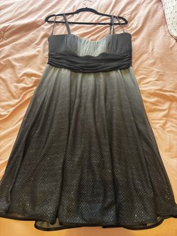 Black And Silver Ombre Dress 14