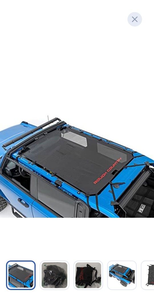 rough country black mesh bikini top