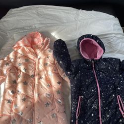 2 Girls Jacket Size 6 Used