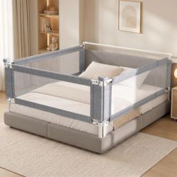 Brand New 3-Piece King Size Bed Rail for Toddlers - Adjustable Baby Bed Rail