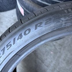 275/40/22 Pirelli Pzero (2 Tires) $160.00/ Both 