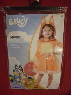 Size 3T 4T Toddler Bluey Costume