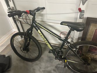 24’’ Mongoose Black and Neon Mountain Bike