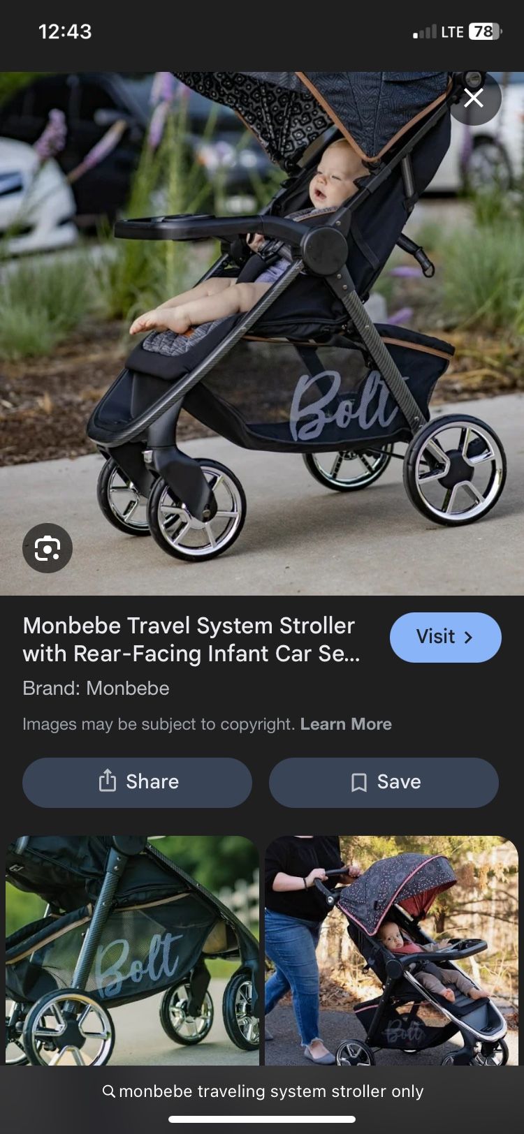 MONBEBE BABY Stroller. Brand New