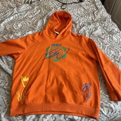 Orange Adidas Hoodie Xl