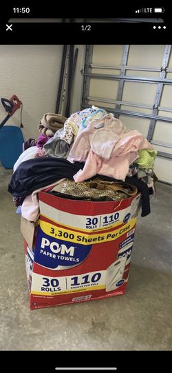 Box full of girls clothes