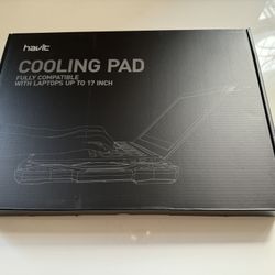 Laptop Cooling Pad -  Slim Portable USB Powered (3 Fans), Black/Blue (was $40)