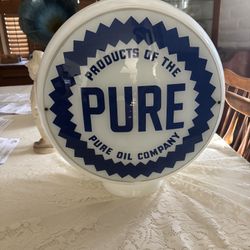 Pure Gasoline Globe 1940s