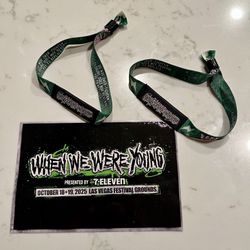 When We Were Young Tickets – Las Vegas – 2 GA Wristbands – Sat Oct 18