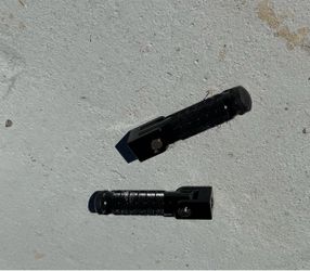 Black Knurled Metal Motorcycle/Bicycle  Foot Pegs Pair
