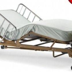 Full Electric Hospital Bed w/ Adjustable Bed Table