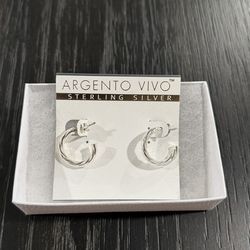 Hoop Sterling Silver Earrings