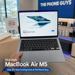 13.6-Inch MacBook Air M5 – Only $5 Down at The Phone Guys