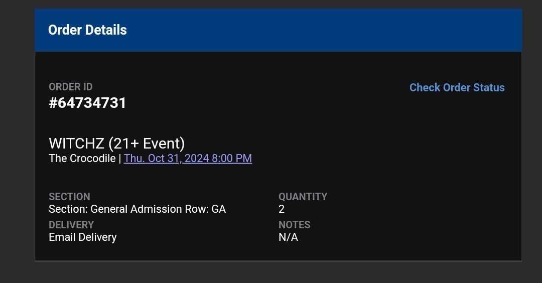 WITCHZ Tickets