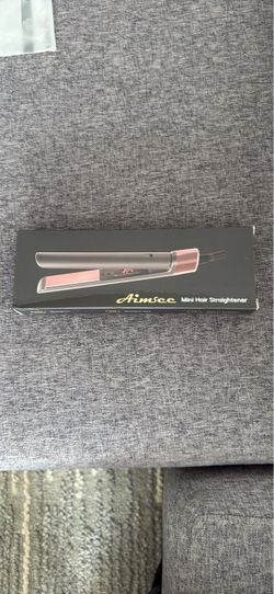 Mini hair straightener (black)